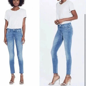 Mother Looker Ankle Fray - Birds of Paradise